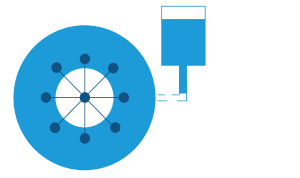 Unique expansion vessel garantees 100% filled drum