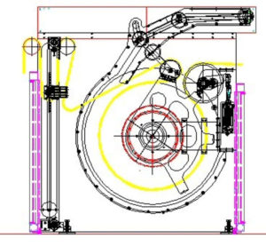 Trajectory of the carpet in the CFC calender