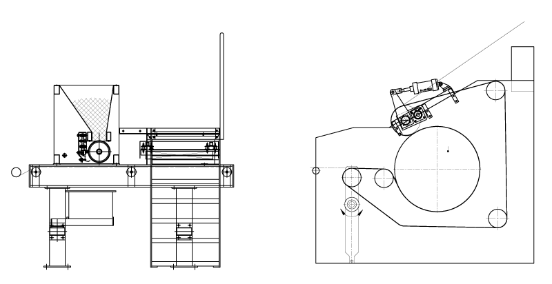 LFC-131-2000+PSD+frame Laminating Calender + powder scatterer and frame