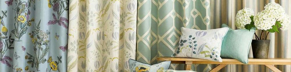 Window decoration, roller blinds, furtinure fabrics, wall paper, box spring cover, printed carpet, matress ticking and jute.